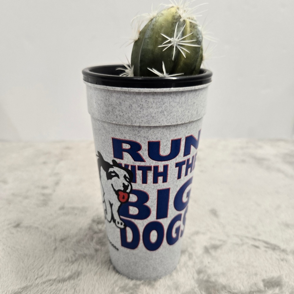Big Dogs Vintage Stadium Cup Run With The Big Dogs Whirley Grey Speckled T-60